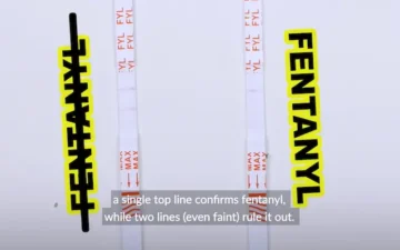 Fentanyl test strip results