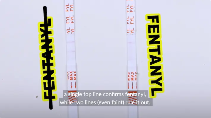 Fentanyl test strip results